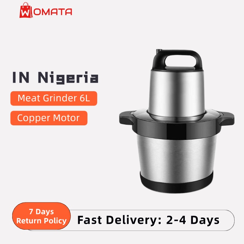 [Free Shipping]6L multifunctional stainless steel meat grinder